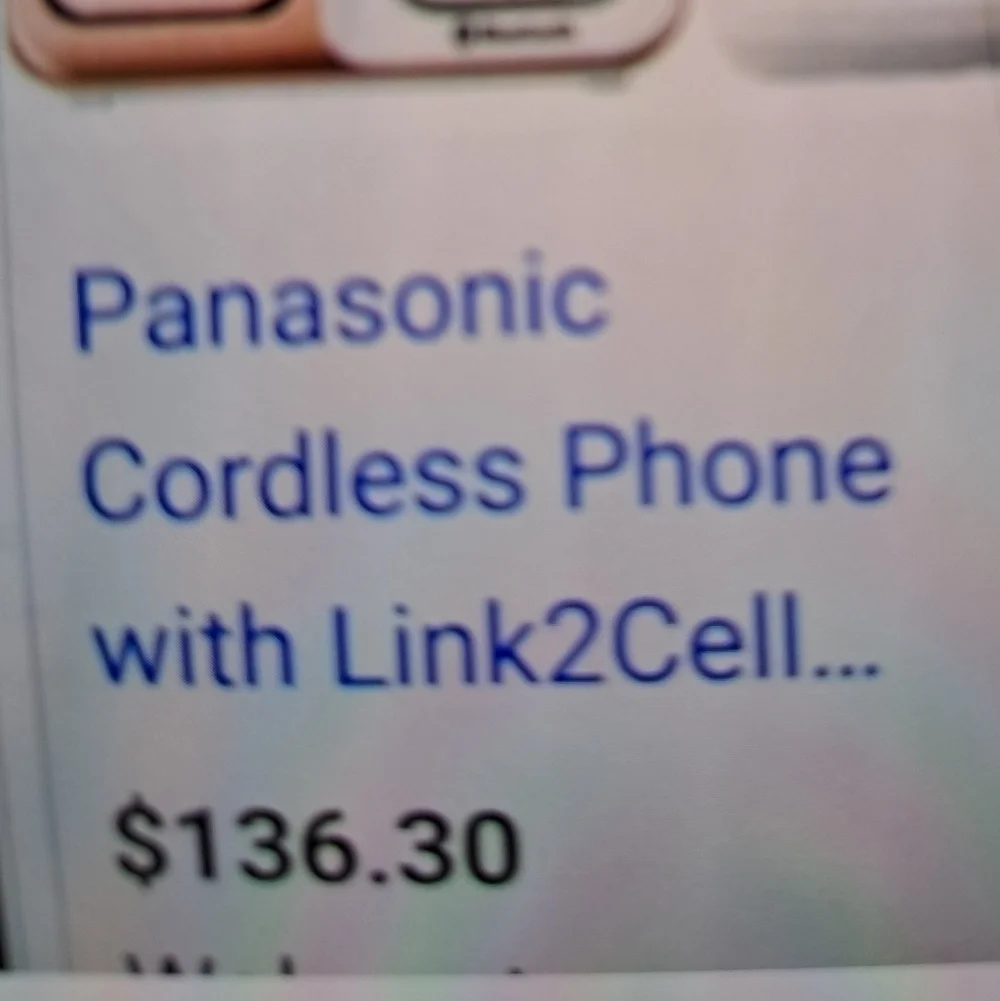 Panasonic Cordless Phone With Link2Cell BLUETOOTH CELL CONNECT